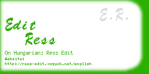 edit ress business card